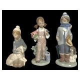 Three Lladro Figurines: 4676, 5217, 5220
