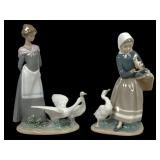 Lladro 5659 & 4568 Porcelain Figurines