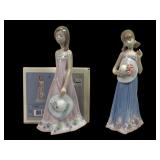 Lladro Figurines Sara 5648 & Courtney 5647