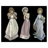 Lladro Figurines; 7603, 5646, 7604