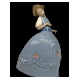 Lladro 5119 Girl in Blue Dress Figurine