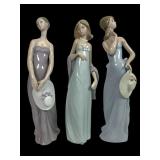 Lladro Figurines 5598, 5487, and 5599