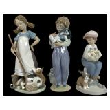 Lladro Figurines 5232, 7609, and 5401