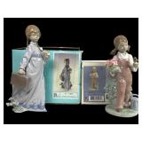 Lladro 7604 and 5217 Figurines with Boxes