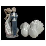 Lladro 5555 and 1169 Ceramic Figurines
