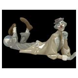 Lladro Reclining Clown Figurine