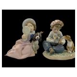 Lladro 5468 and 5450 Porcelain Figurines