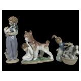 3 Lladro Porcelain: 7609, 6556, 5455