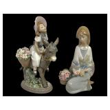 Lladro 5465 and 7607 Porcelain Figurines