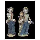 Lladro 7600 and 7686 Porcelain Figurines