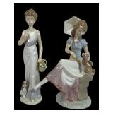 Lladro Figurines 7612 and 7617