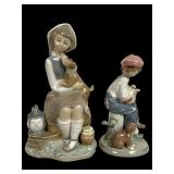 Lladro Figurines 4910 and 5401 Set