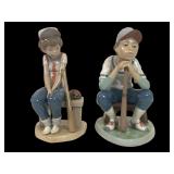 Lladro 5291 and 6090 Porcelain Figurines