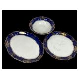 Zsolnay Hungary Porcelain Tray and Bowl Set