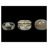 Three Herend Porcelain Trinket Bowls