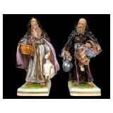 Ernest Bohne Porcelain Monks, 7 Inches
