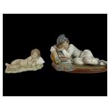 Lladro 4670 and Baby Jesus Figurines