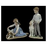 Lladro 5688 and 6209 Porcelain Figurines