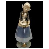 Lladro 5066 Dutch Girl With Ducks Figurine