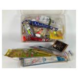Fishing Tackle in Plastic Box