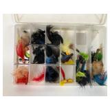 Fishing Fly Box with Assorted Flies
