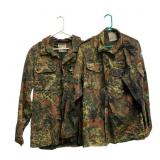 Two German Flecktarn Field Shirts
