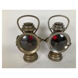 Dietz Carriage Lanterns with Red Lenses