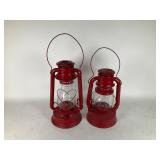 Red Metal D-Lite Lanterns