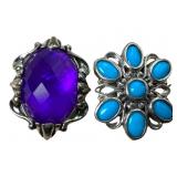 2 Carolyn Pollack 925 Magnetic Pendant Enhancers