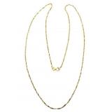 14k Gold Chain Necklace, 18 Inches