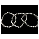 3 Honora Grey Pearl Bracelets