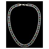 Sterling Multi Color Roma Riccio Necklace