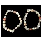 2 Honora Multi Pearl Stretch Bracelets