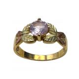 10k Black Hills Gold Helenite Ring