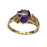 Black Hills Gold 10K/12K Amethyst Ring
