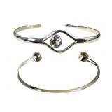 2 Deb Guyot 925 Crystal Cuffs