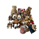 Teddy Bears, Doll Clothing, and Mini Furniture