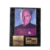 Signed Star Trek TNG Jean-Luc Picard Plaque