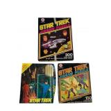 3 Vintage 1976 Star Trek Jigsaw Puzzles