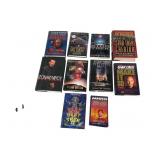 9 Star Trek Hardcovers +Books & Audio Casette