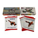 2 Vintage Model Kits and Papercraft Airplanes