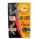 1955 Original David Klein TWA Poster