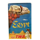 Fly TWA Egypt Poster by David Klein