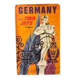1967 David Klein TWA Germany Poster
