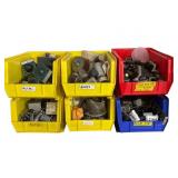 Six Bins of Electronics and Components
