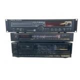 Tascam, Denon, and Sony Audio Components