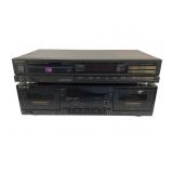 Sony Cassette Deck and Technics CD Player