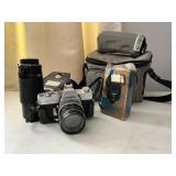 Minolta SR-T 101 Camera with Accessories