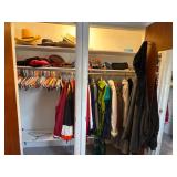 Closet Contents with Sports Apparel and Accessorie