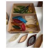 27 Glass and Ceramic Canoe Whimsies